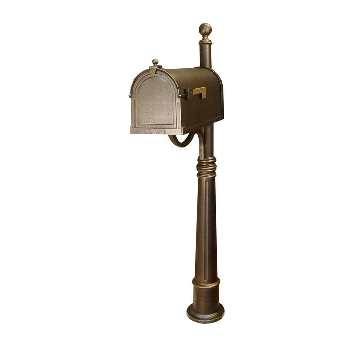 Special Lite Berkshire Curbside Mailbox with Ashland Mailbox Post Unit; SCB-1015_SPK-600