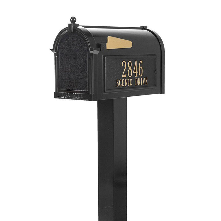 Whitehall Products Premium Mailbox Package Fully Customized in Black