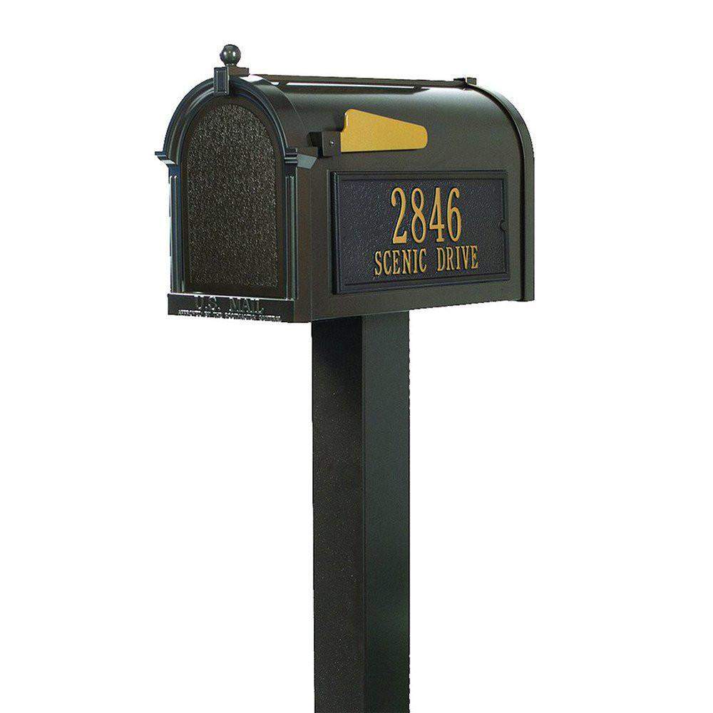 Whitehall Products Premium Mailbox Package Fully Customized in Bronze