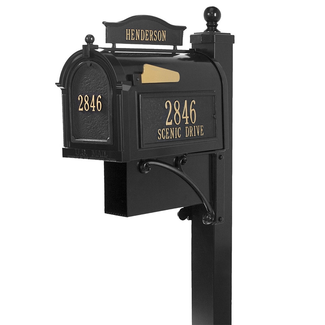 Whitehall Ultimate Capitol Custom Mailbox with Address and Name Plaque